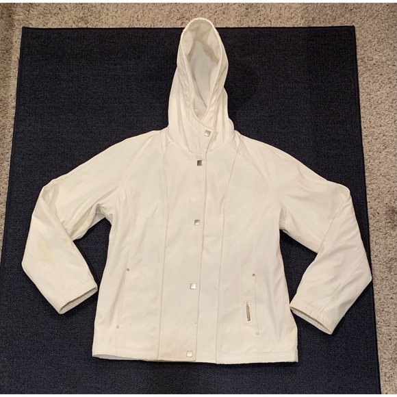 Liz Claiborne Jackets & Blazers - Liz Claiborne Jacket Women's Size Medium White Full Zip Hood